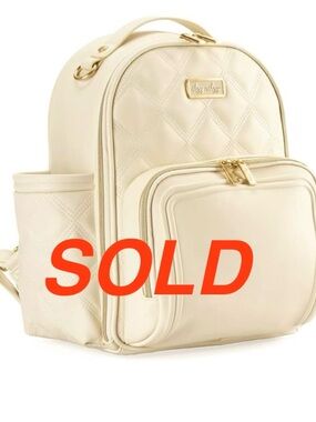 Itzy Ritzy Mini Plus  Diaper Bag in Oats and Honey BNWT